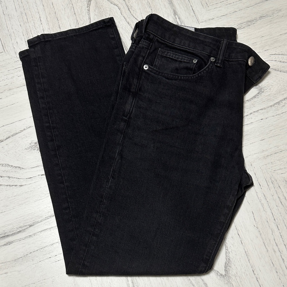 Men's Black Straight Jeans
